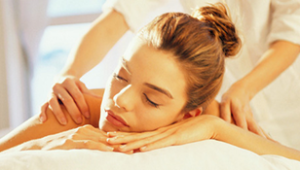 woman relaxing massage special treat