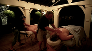 two people massages night bed and breakfast romance package
